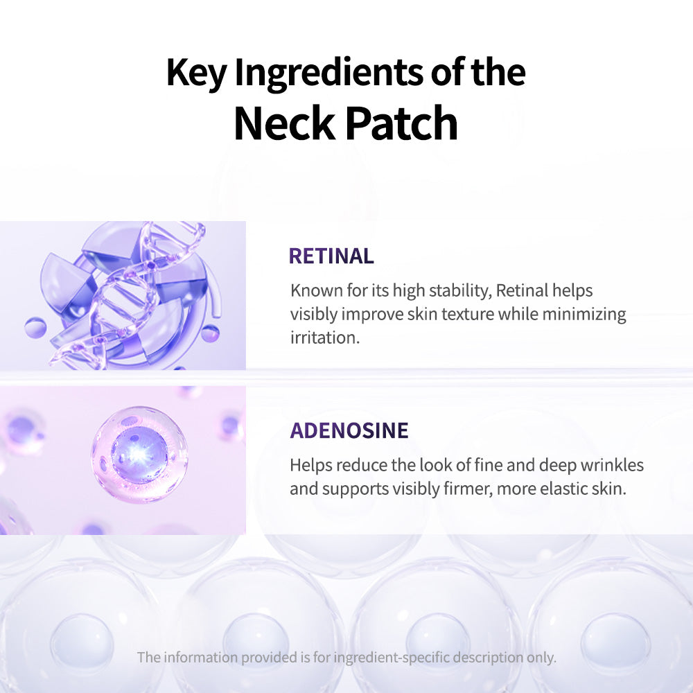 Retinal Age-Reset Neck Patch
