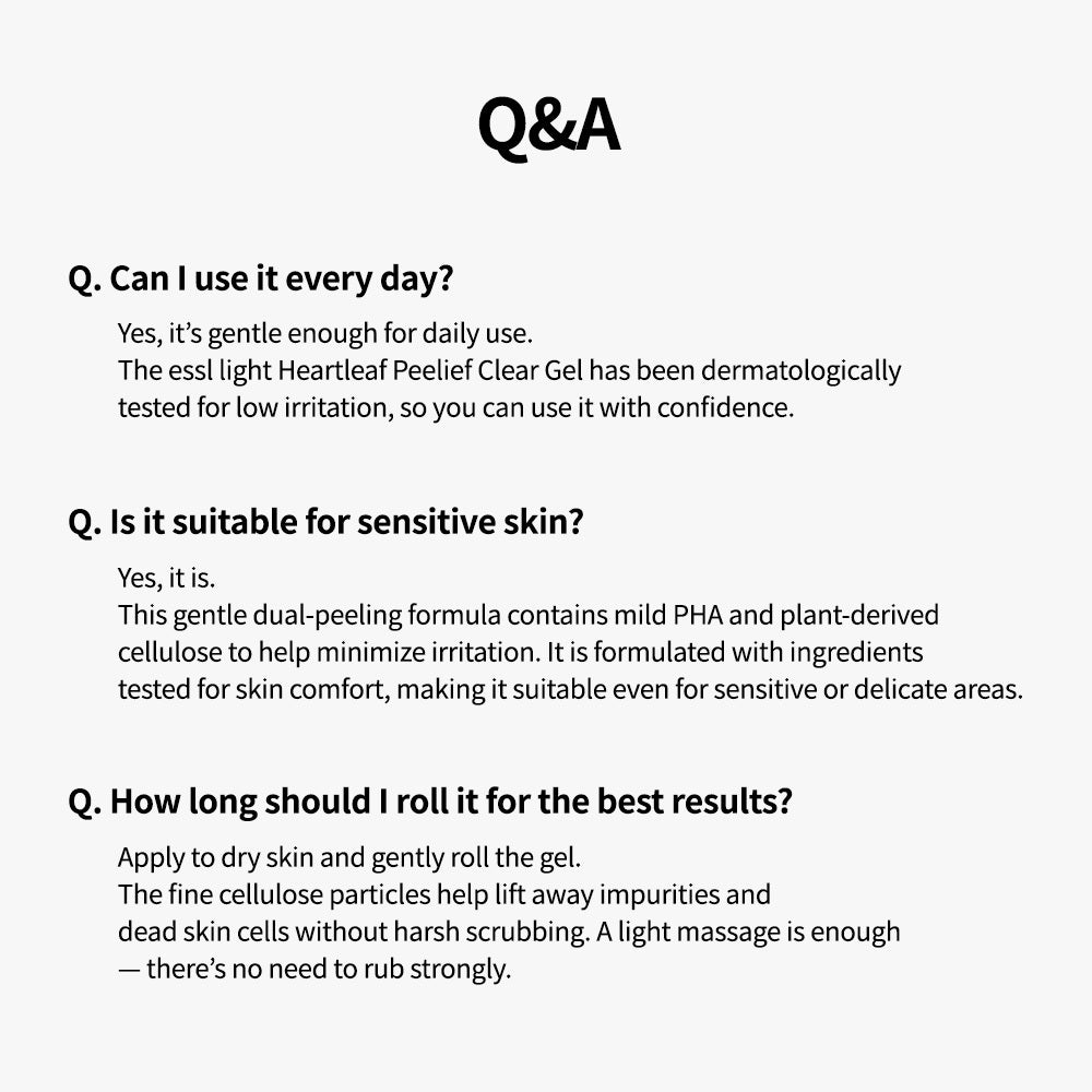 Heartleaf Peelief Clear Gel