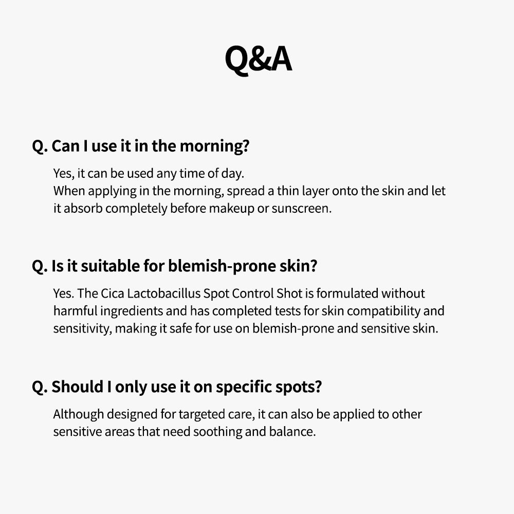 Cica Lactobacillus Spot Control Shot